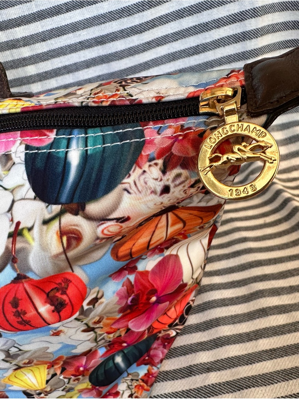 Longchamp x Mary Katrantzou Le Pliage Short Handle Bag - Picture 5 of 9